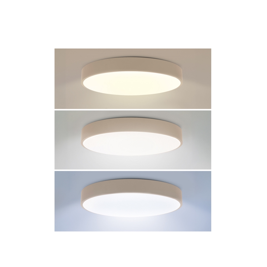 Brilagi - Dæmpbar LED-loftlampe POOL LED/36W/230V 3000-6000K Ø 30 cm beige + fjernbetjening