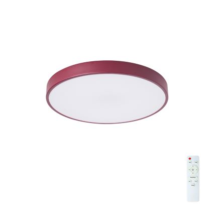 Brilagi - Dæmpbar LED-loftlampe POOL LED/48W/230V 3000-6000K Ø 40 cm bordeaux + fjernbetjening