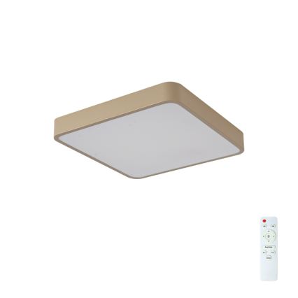 Brilagi - Dæmpbar LED-loftlampe POOL LED/48W/230V 3000-6000K 50x50 cm beige + fjernbetjening