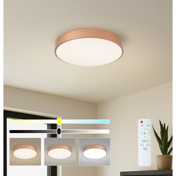Brilagi - LED-dæmpbar loftlampe POOL LED/48W/230V 3000–6000K Ø 40 cm bronzefarvet + fjernbetjening