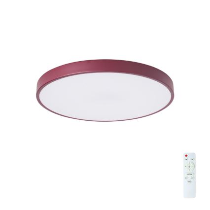 Brilagi - LED-dæmpbar loftlampe POOL LED/60W/230V 3000-6000K Ø 50 cm bordeaux + fjernbetjening