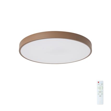 Brilagi - LED-dæmpbar loftlampe POOL LED/60W/230V 3000-6000K Ø 50 cm brun + fjernbetjening