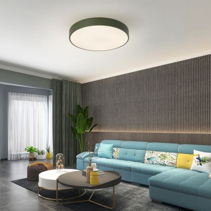 Brilagi - LED-dæmpbar loftlampe POOL LED/60W/230V 3000-6000K Ø 50 cm grøn + fjernbetjening