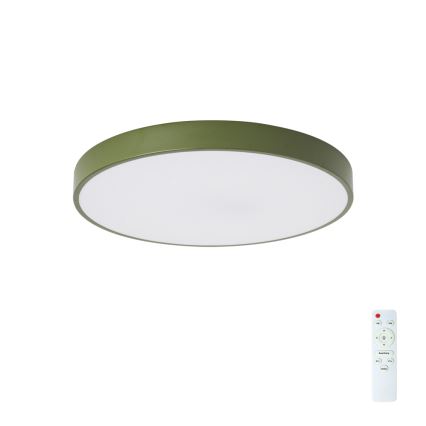 Brilagi - LED-dæmpbar loftlampe POOL LED/60W/230V 3000-6000K Ø 50 cm grøn + fjernbetjening