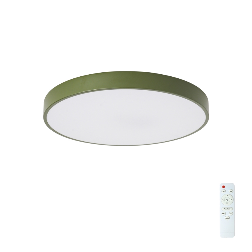 Brilagi - LED-dæmpbar loftlampe POOL LED/60W/230V 3000-6000K Ø 50 cm grøn + fjernbetjening