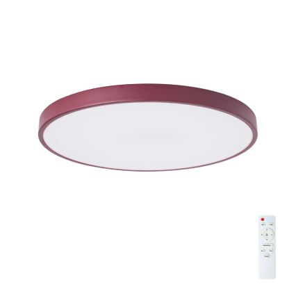 Brilagi - LED-dæmpbar loftlampe POOL LED/60W/230V 3000-6000K Ø 60 cm bordeaux + fjernbetjening