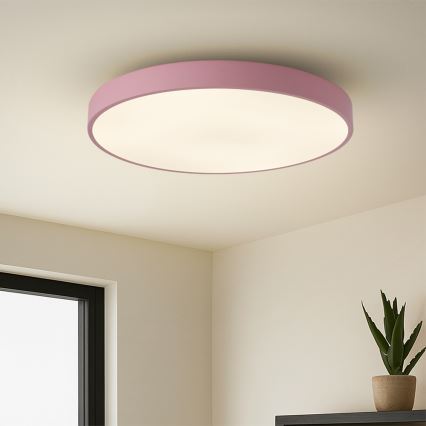 Brilagi - Dæmpbar LED-loftlampe POOL LED/60W/230V 3000-6000K Ø 60 cm pink + fjernbetjening