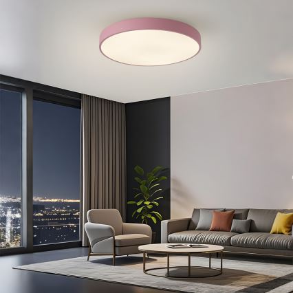 Brilagi - Dæmpbar LED-loftlampe POOL LED/60W/230V 3000-6000K Ø 60 cm pink + fjernbetjening