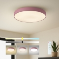 Brilagi - LED dæmpbar loftlampe POOL LED/60W/230V 3000–6000K Ø 50 cm rosa + fjernbetjening