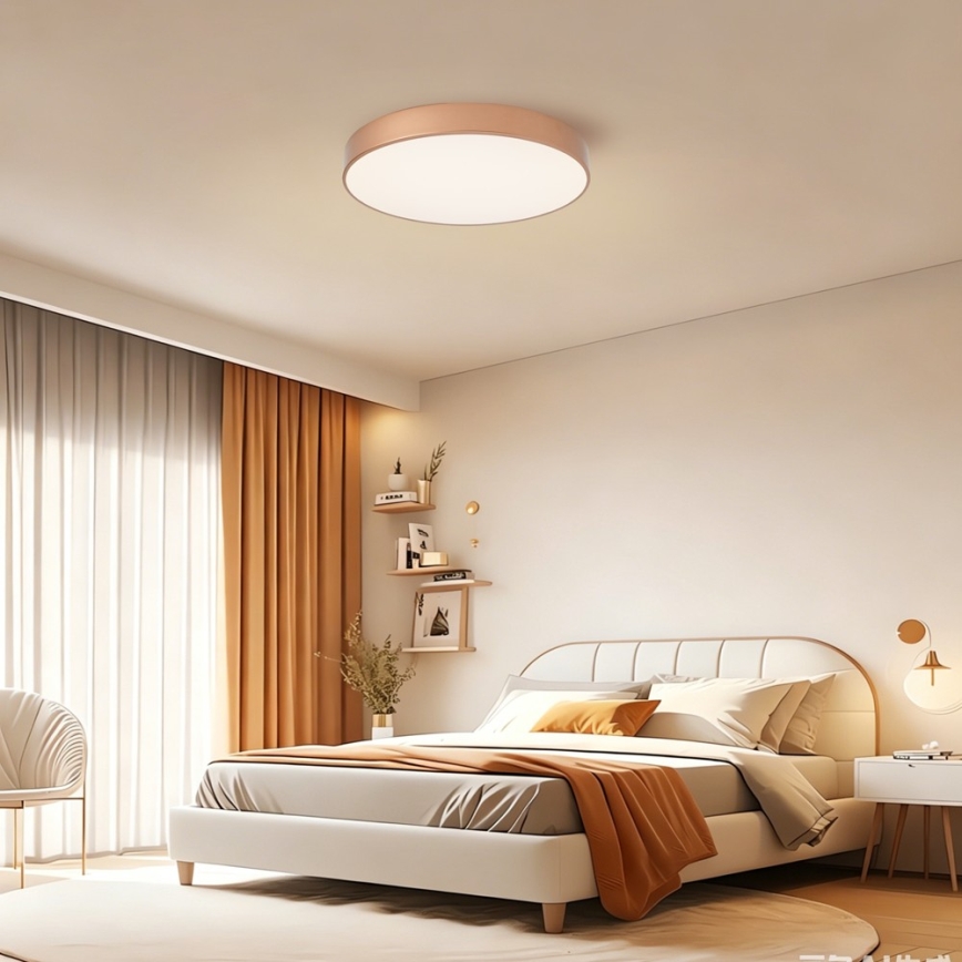 Brilagi - LED dæmpbar loftlampe POOL LED/60W/230V 3000–6000K Ø 50 cm bronzefarvet + fjernbetjening