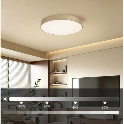 BRILAGI - Dæmpbar LED-loftlampe POOL LED/60W/230V 3000-6000K Ø 50 cm guldfarvet + fjernbetjening