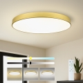 Brilagi - LED dæmpbar loftlampe POOL SMART LED/128W/230V 3000-6000K 100 cm guldfarvet Wi-Fi Tuya + fjernbetjening