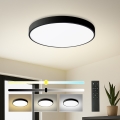 Brilagi - LED Dæmpbar loftlampe POOL SMART LED/48W/230V 40 cm 3000-6000K Wi-Fi Tuya + fjernbetjening sort