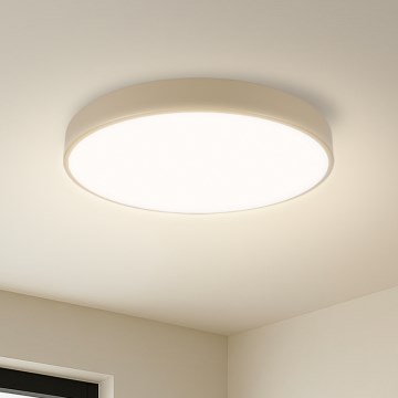 Brilagi - LED Dæmpbar Loftlampe POOL SMART LED/48W/230V diameter 40 cm Wi-Fi Tuya beige + fjernbetjening