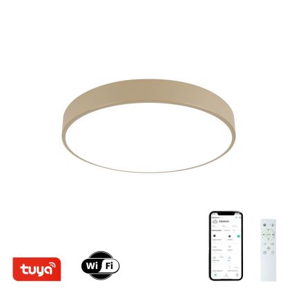 Brilagi - Dæmpbar Loftlampe POOL SMART LED/48W/230V 3000-6000K Ø 40 cm Wi-Fi Tuya beige + fjernbetjening