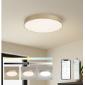Brilagi - LED-dæmpbar loftlampe POOL SMART LED/60W/230V 3000-6000K Ø 50 cm Wi-Fi Tuya guld + fjernbetjening