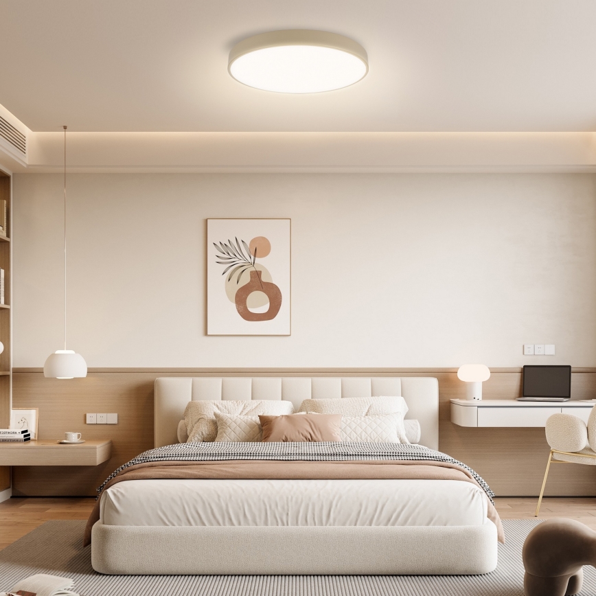 Brilagi - Dæmpbar LED Loftlampe POOL SMART LED/60W/230V pr. 50 cm Wi-Fi Tuya beige + fjernbetjening