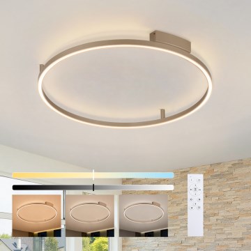 Brilagi - LED Dæmpbar loftlampe PORTOFINO LED/60W/230V 3000-6000K Ø 80 cm beige + fjernbetjening