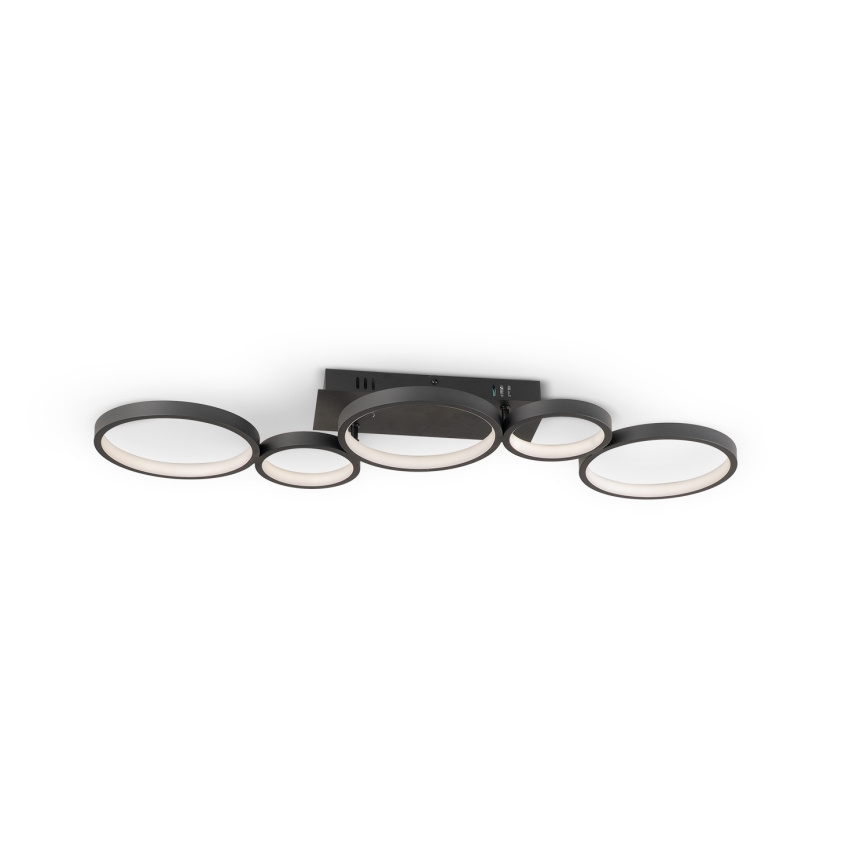 Brilagi - LED dæmpbar loftlampe RINGO LED/34W/230V 3000-6000K 28x84 cm sort + fjernbetjening