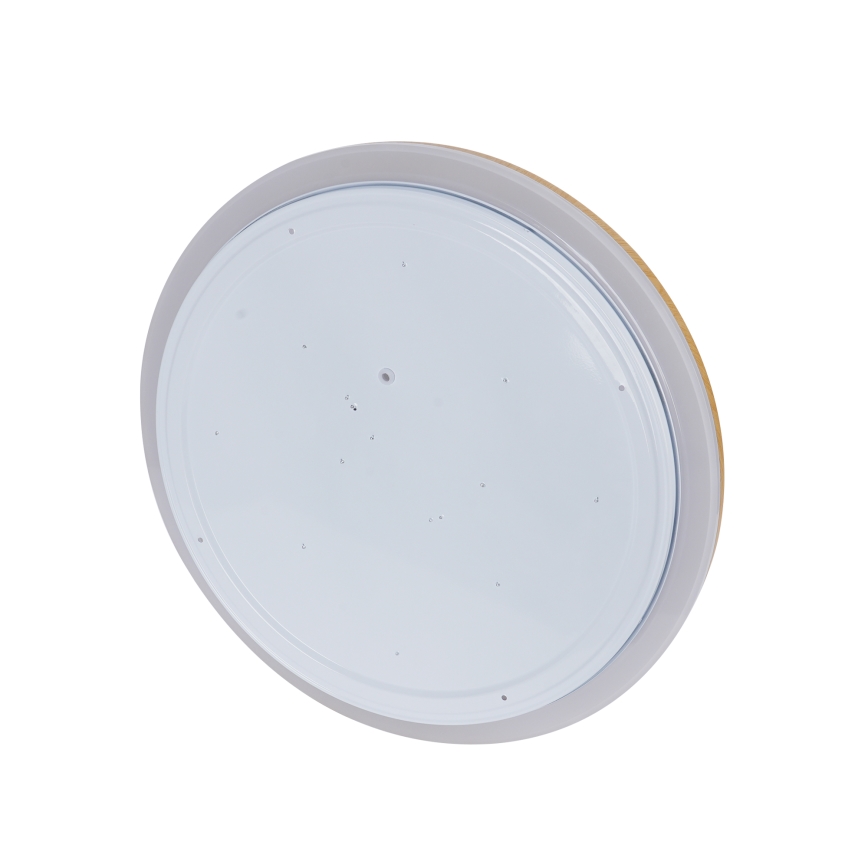 Brilagi - dæmpbar LED-loftlampe RIVO LED/72W/230V 3000-6000K træfinish Ø 50 cm + fjernbetjening