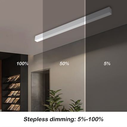 Brilagi - LED dæmpbar loftlampe SLEEKLINE SMART LED/40W/230V 3000-6000K Wi-Fi Tuya hvid + fjernbetjening