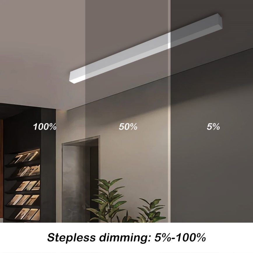 Brilagi - LED dæmpbar loftlampe SLEEKLINE SMART LED/40W/230V 3000-6000K Wi-Fi Tuya hvid + fjernbetjening
