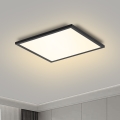 Brilagi - LED-dæmpbar loftlampe SLIMFRAME LED/25W/230V 30x30 cm 3000-6000K sort + fjernbetjening