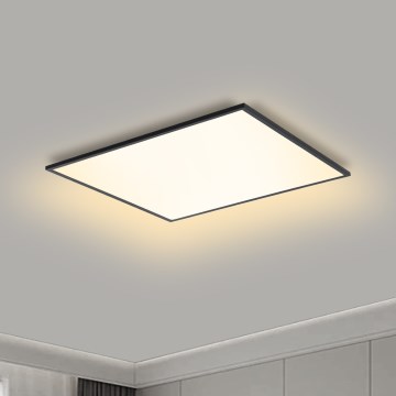 Brilagi - LED dæmpbar loftlampe SLIMFRAME LED/36W/230V 45x45 cm 3000-6000K sort + fjernbetjening