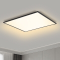 Brilagi - LED dæmpbar loftlampe SLIMFRAME LED/58W/230V 60x60 cm 3000-6000K sort + fjernbetjening