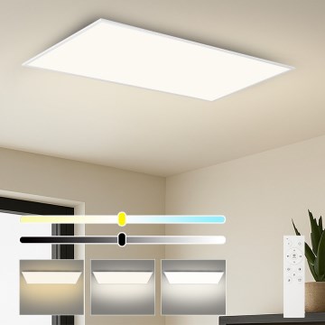 Brilagi - LED dæmpbar loftlampe SLIMFRAME LED/80W/230V 120x60 cm 3000-6000K hvid + fjernbetjening