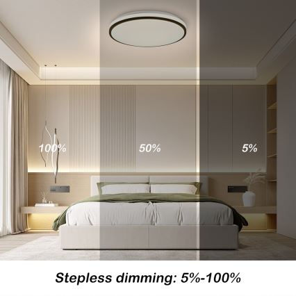 Brilagi - Dæmpbar SMART LED-loftlampe 24W/230V Ø 38 cm 3000–6000K Wi-Fi Tuya Beacon + fjernbetjening