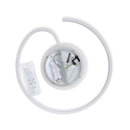 Brilagi - LED dæmpbar loftlampe SPIRAL LED/56W/230V Ø 50 cm 3000/4000/6000K + fjernbetjening