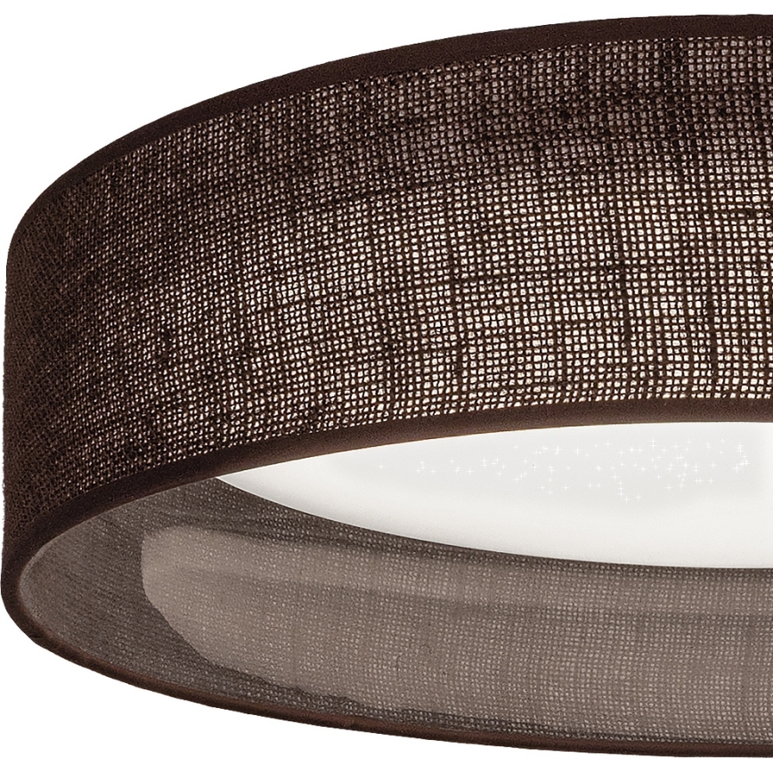 Brilagi - Dæmpbar LED-loftlampe VELVET SMARTIX STARS LED/36W/230V 3000-6000K Ø55 cm brun Wi-Fi Tuya Beacon + fjernbetjening