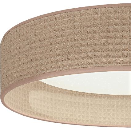 Brilagi - LED dæmpbar loftlampe VELVET SMARTIX STARS LED/24W/230V 3000–6000K Ø 45 cm beige Wi-Fi Tuya Beacon + fjernbetjening