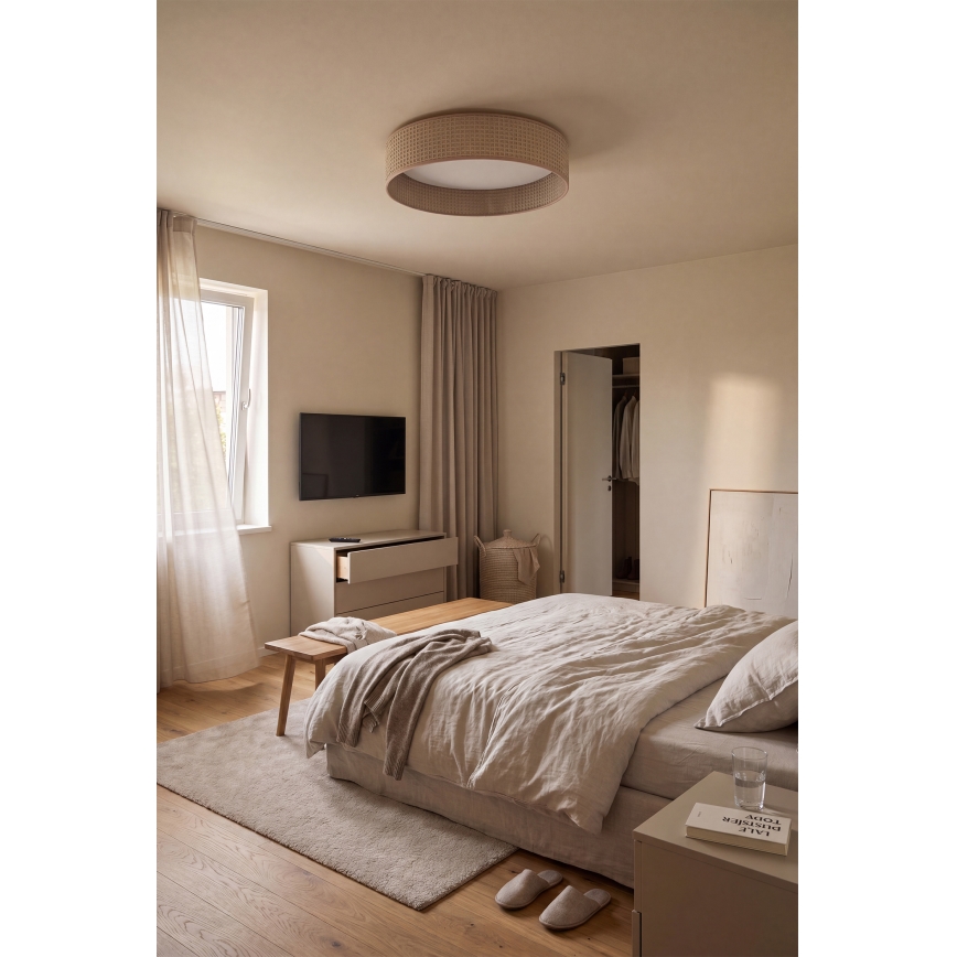 Brilagi - LED dæmpbar loftlampe VELVET SMARTIX STARS LED/36W/230V 3000-6000K Ø 55 cm beige Wi-Fi Tuya Beacon + fjernbetjening