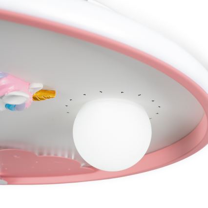 Brilagi - LED dæmpbar loftlampe til børn UNICORN LED/68W/230V 3000-6000K pr. 49 cm + fjernbetjening