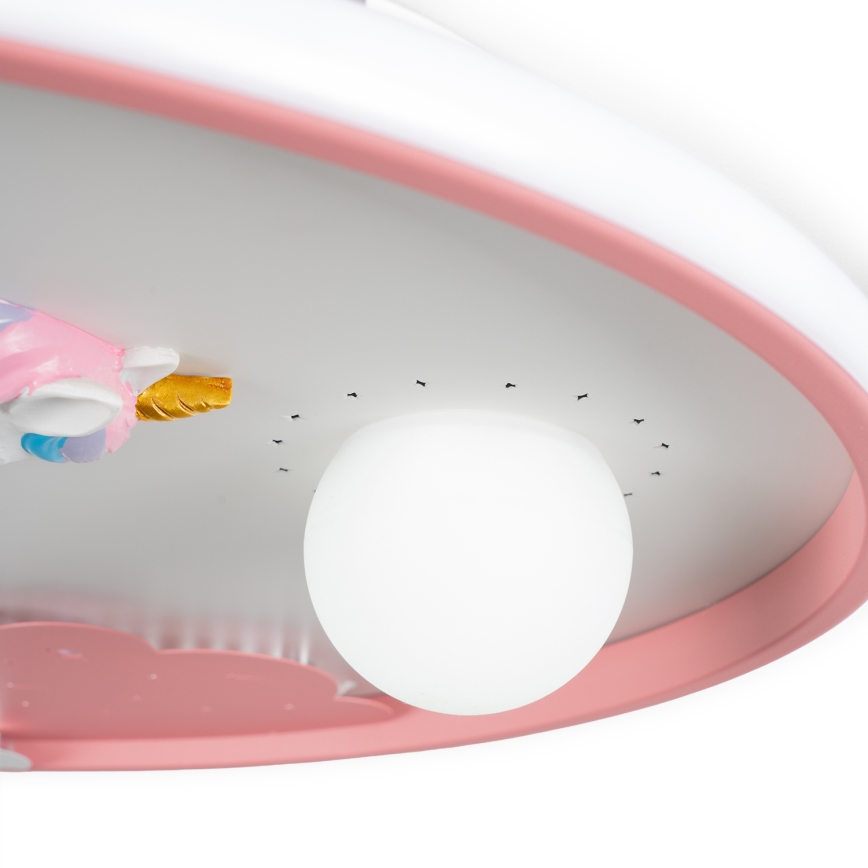Brilagi - LED dæmpbar loftlampe til børn UNICORN LED/68W/230V 3000-6000K pr. 49 cm + fjernbetjening