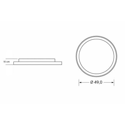 Brilagi - LED dæmpbar loftlampe til børn UNICORN LED/68W/230V 3000-6000K pr. 49 cm + fjernbetjening