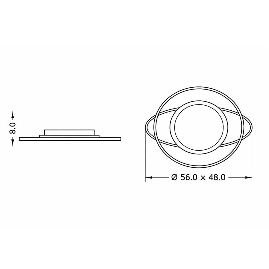Brilagi - LED-dæmpbar loftlampe til børn ASTRO LED/68W/230V 3000-6000K + fjernbetjening