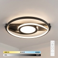 BRILAGI - LED dæmpbar loftlampe TWIRL LED/38W/230V 3000-6000K sort + fjernbetjening