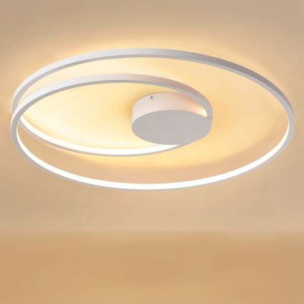 Brilagi - LED dæmpbar loftlampe TWISTER LED/105W/230V 3000-6000K Ø 100 cm hvid + fjernbetjening