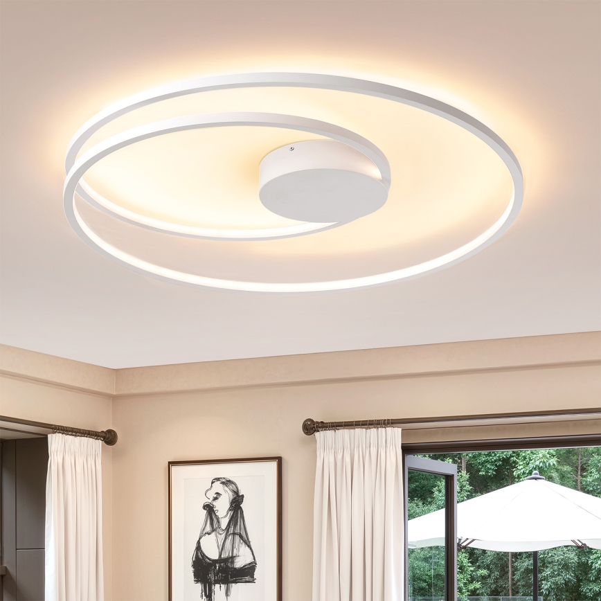 Brilagi - LED dæmpbar loftlampe TWISTER LED/105W/230V 3000-6000K Ø 100 cm hvid + fjernbetjening