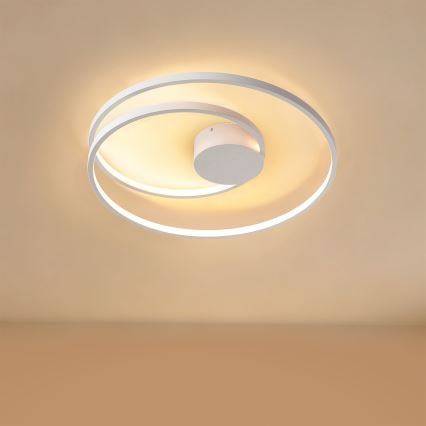 Brilagi - TWISTER dæmpbar LED-loftlampe LED/48W/230V 3000-6000K Ø 50 cm hvid + fjernbetjening