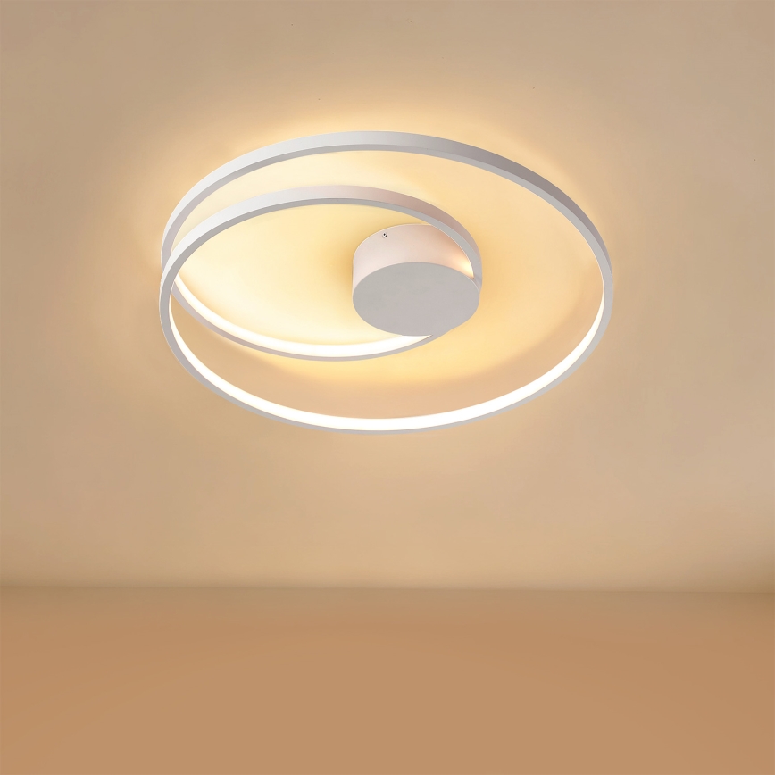 Brilagi - TWISTER dæmpbar LED-loftlampe LED/48W/230V 3000-6000K Ø 50 cm hvid + fjernbetjening