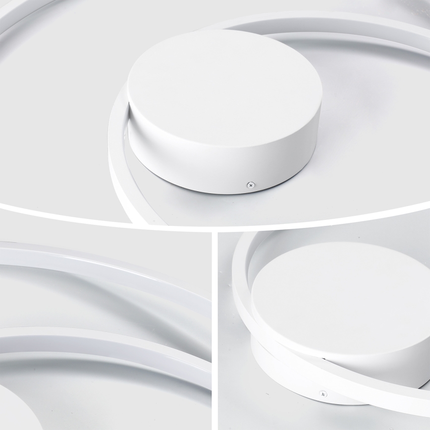 Brilagi - TWISTER dæmpbar LED-loftlampe LED/48W/230V 3000-6000K Ø 50 cm hvid + fjernbetjening