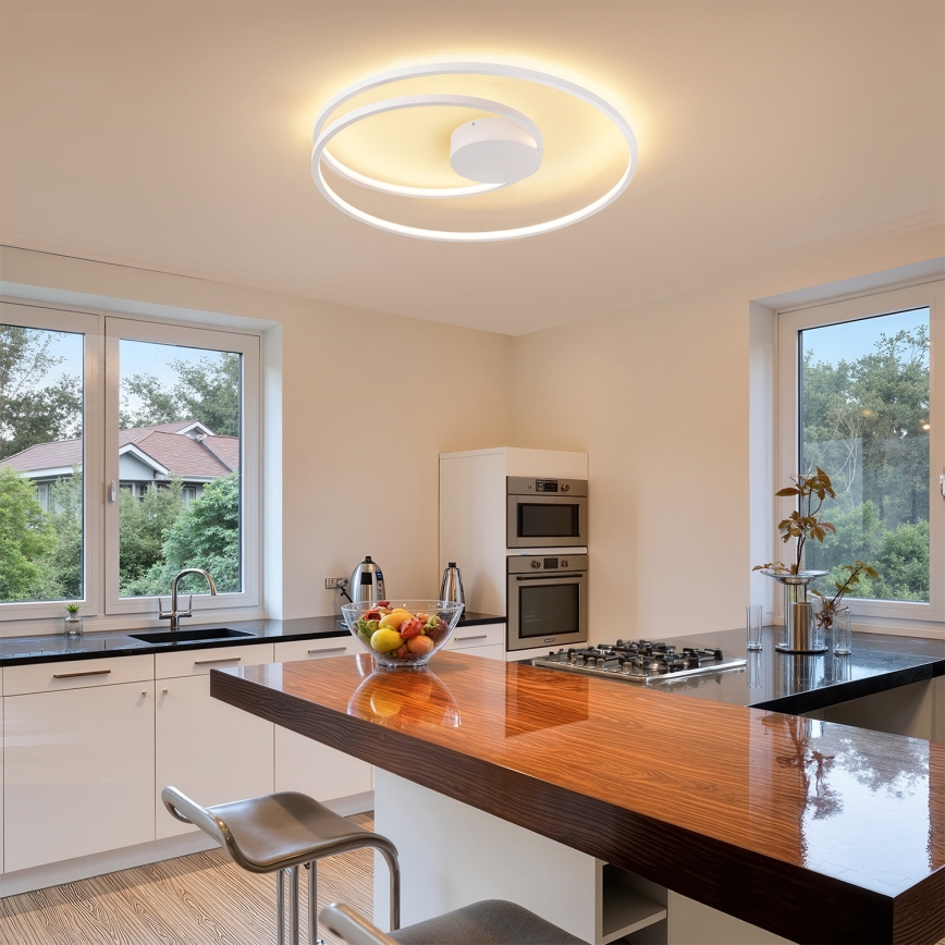 Brilagi - TWISTER LED dæmpbar loftlampe LED/75W/230V 3000-6000K Ø 70 cm hvid + fjernbetjening