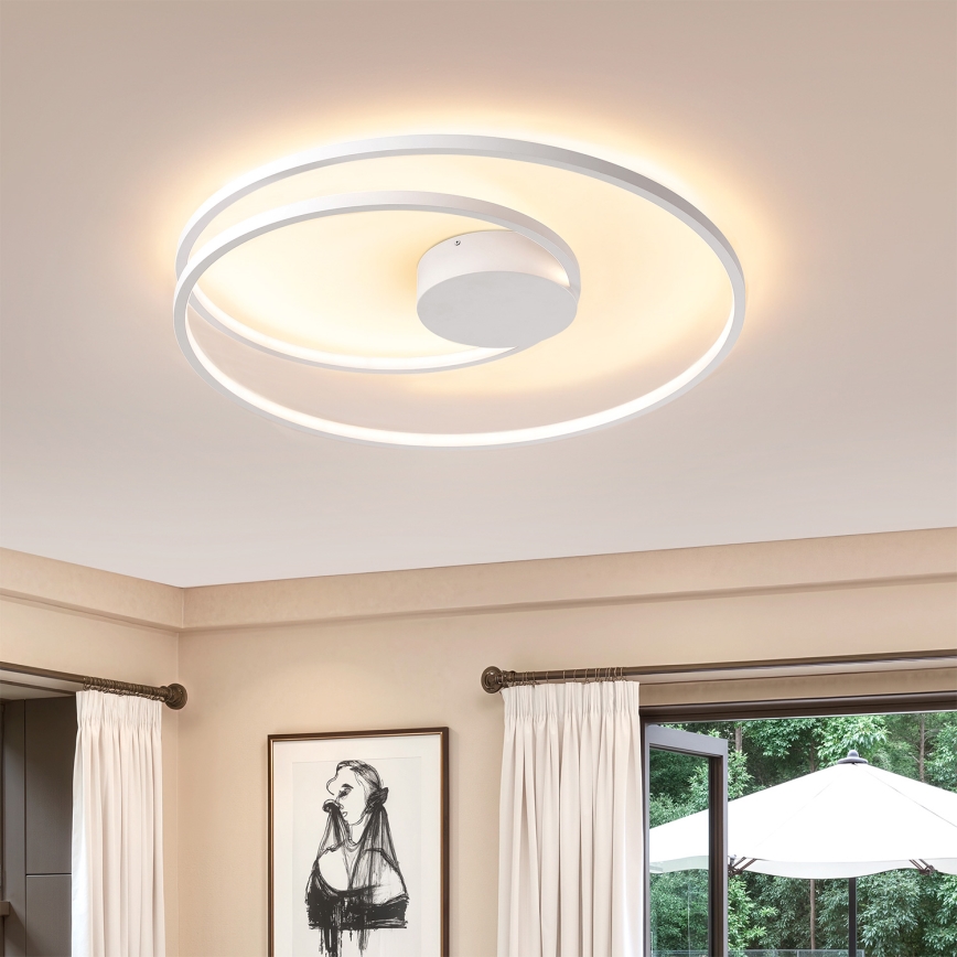 Brilagi - TWISTER LED dæmpbar loftlampe LED/75W/230V 3000-6000K Ø 70 cm hvid + fjernbetjening