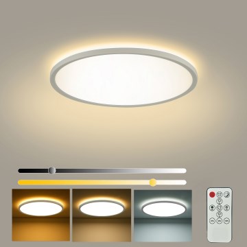 Brilagi - LED-dæmpbar loftlampe ULTRA SLIM LED/18W/230V 2700-6500K Ø 30 cm hvid + fjernbetjening