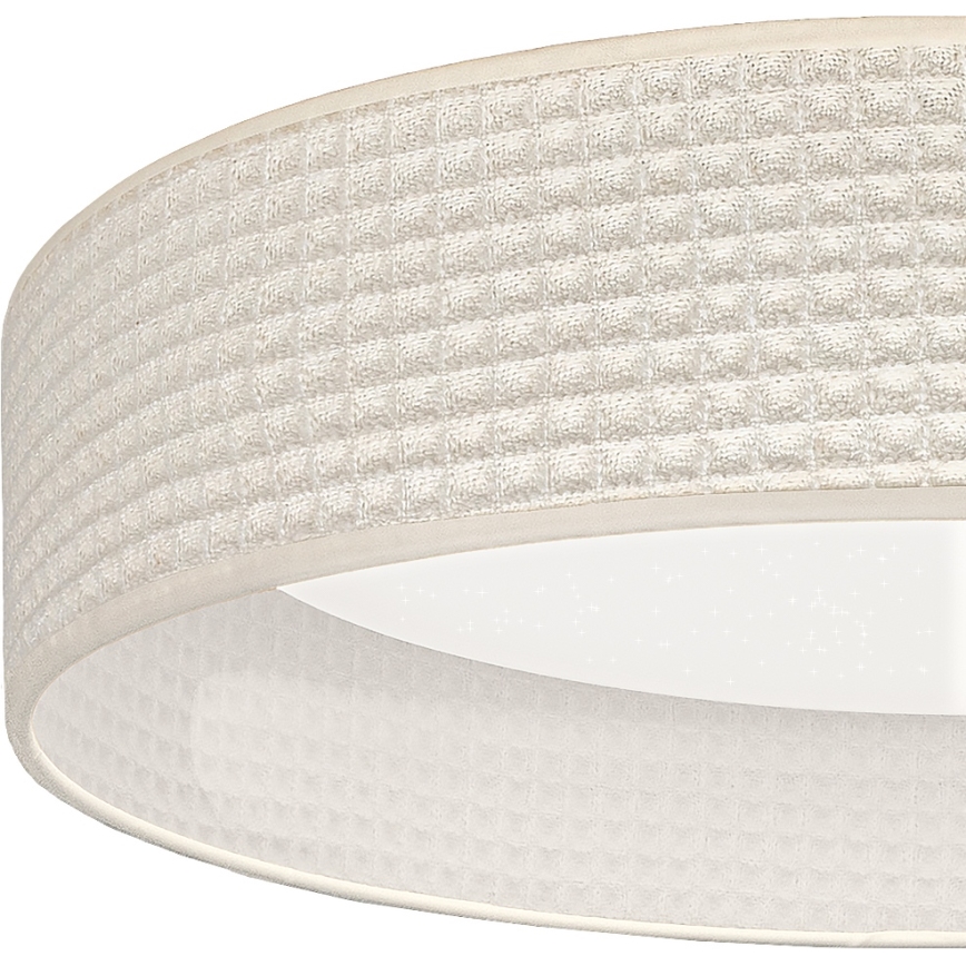 Brilagi - LED dæmpbar loftlampe VELVET SMARTIX STARS LED/36W/230V 3000-6000K Ø 55 cm cremefarvet Wi-Fi Tuya Beacon + fjernbetjening