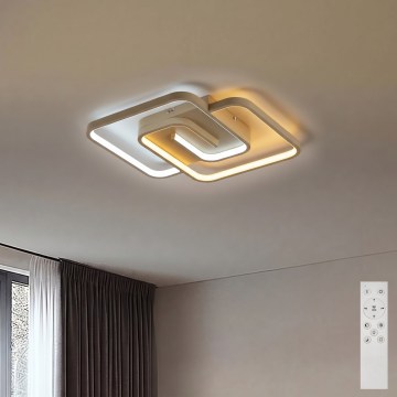 BRILAGI - LED-dæmpbar loftlampe VELO LED/64W/230V 3000-6500K 48x48 cm beige + fjernbetjening